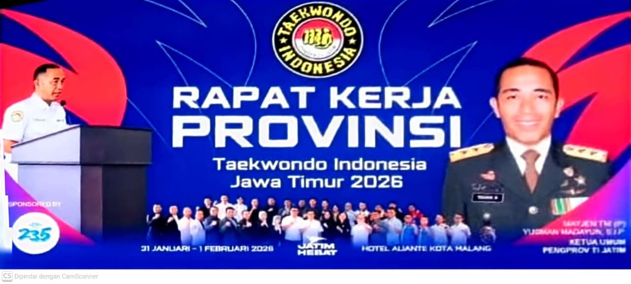 Air Sehat 235 Mendukung Pelaksanaan Rapat Kerja Provinsi Taekwondo Indonesia Jawa Timur Tahun 2026
