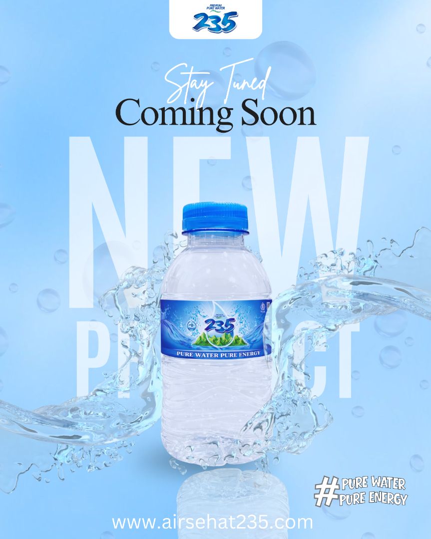 235 Healthy Water Luncurkan Produk Terbaru Ukuran 220ml dengan Desain Label Baru yang Lebih Segar